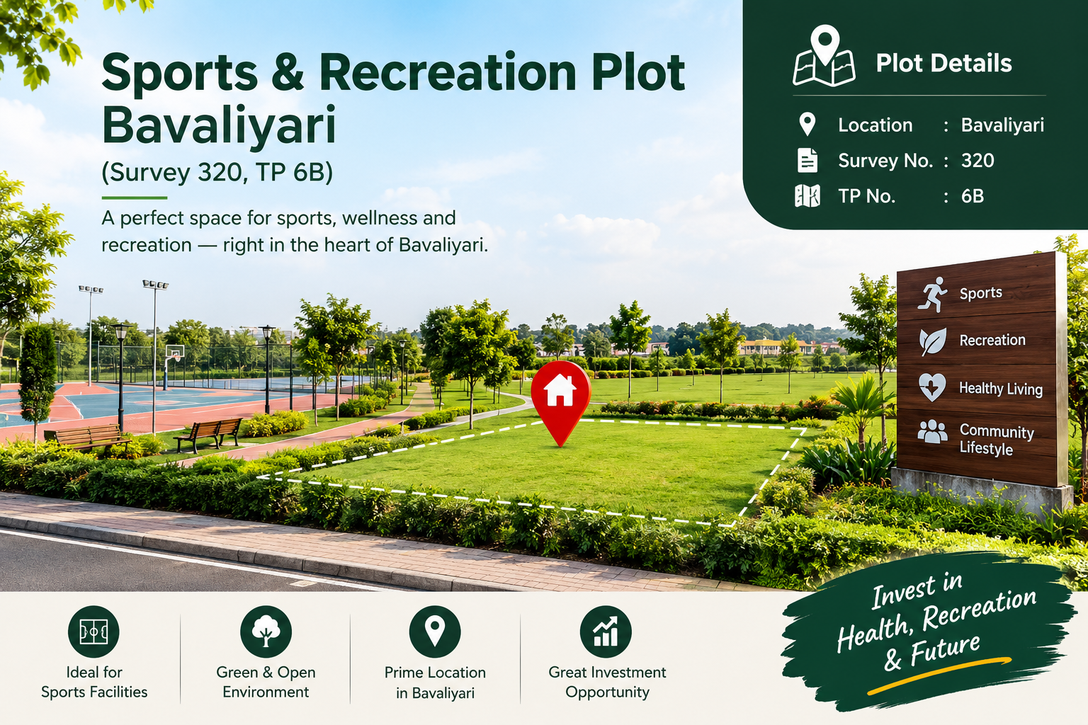 Sports & Recreation Plot - Bavaliyari (Survey 320, TP 6B)